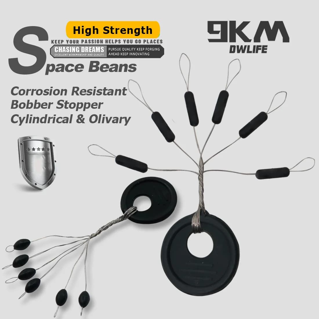 Topes de goma para flotadores, Space Beans, 60 Pzs