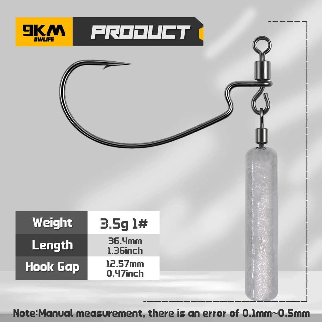 Montura Drop Shot con plomo integrado