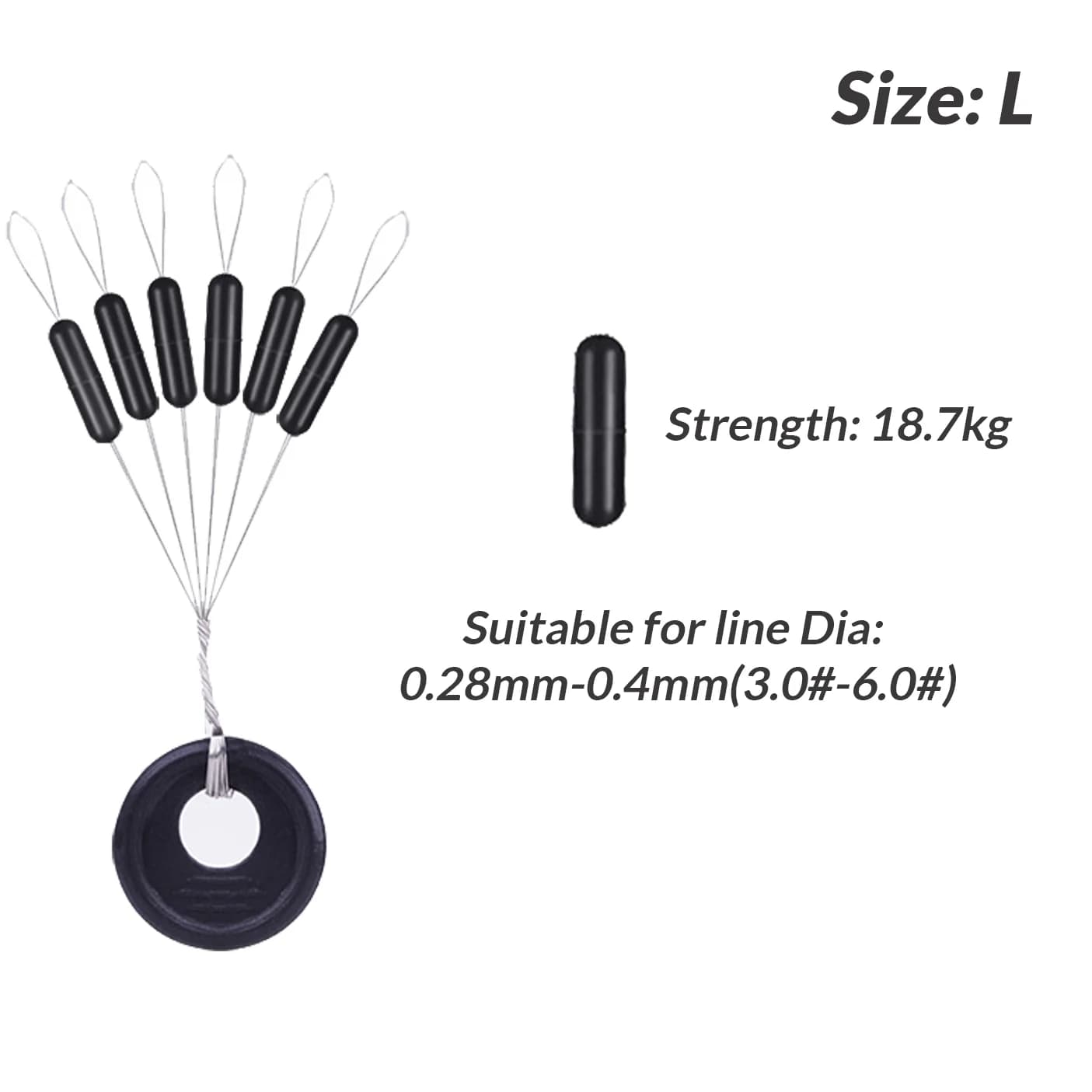 Topes de goma para flotadores, Space Beans, 60 Pzs