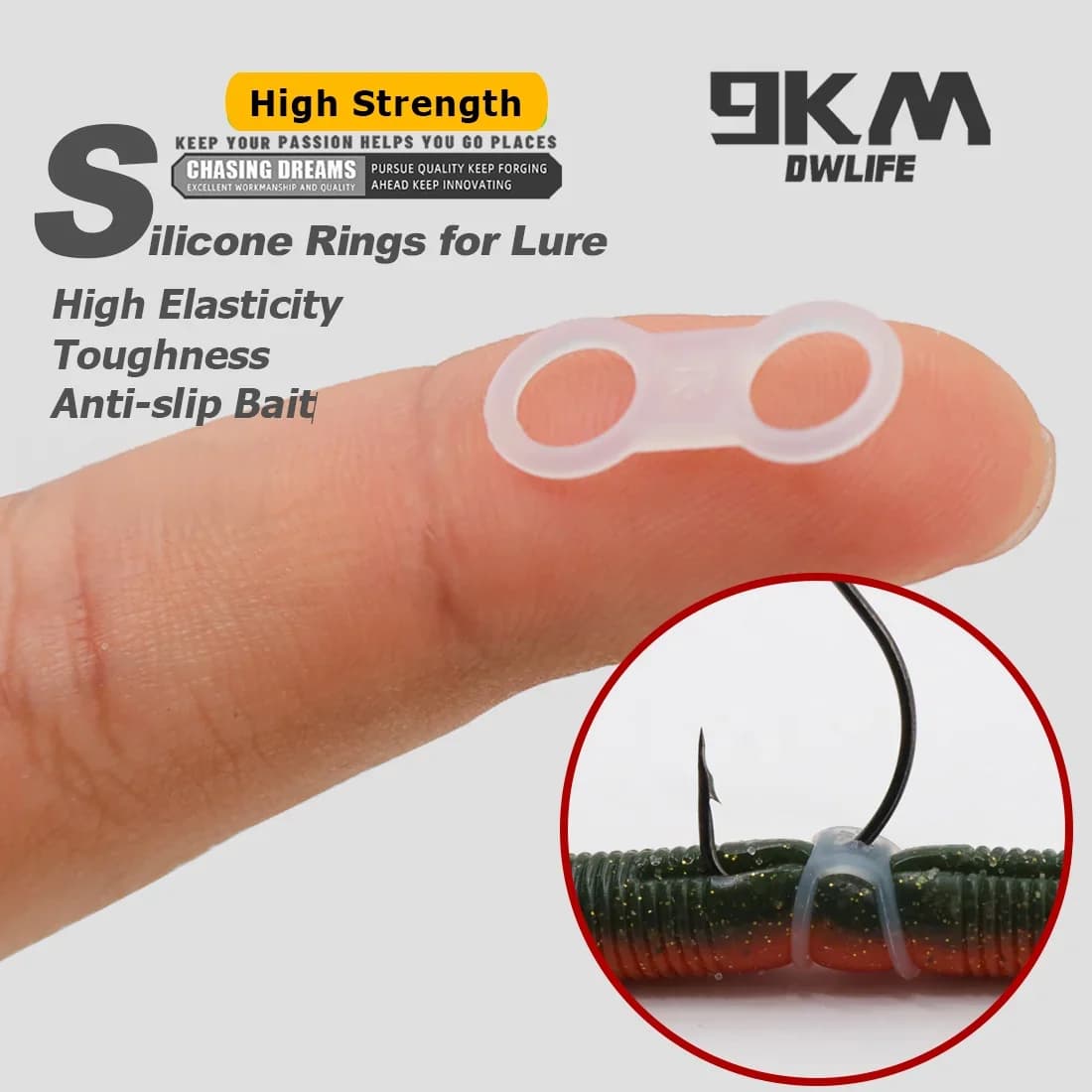 Anillos protectores de silicona para cebo blando (30 uds.)