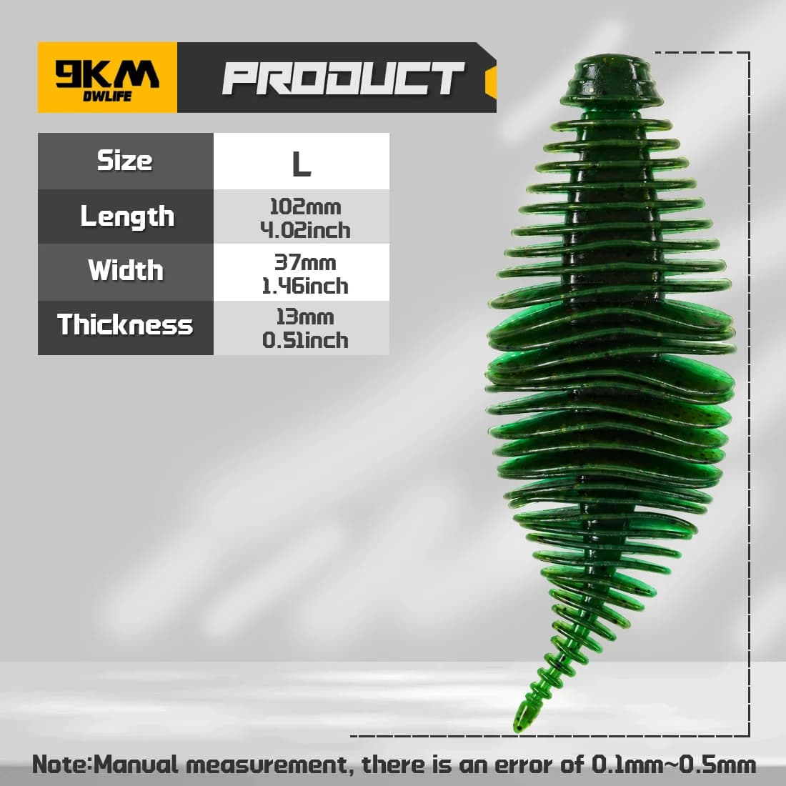 10uds Swimbaits blandos de PVC con branquias tipo fuelle