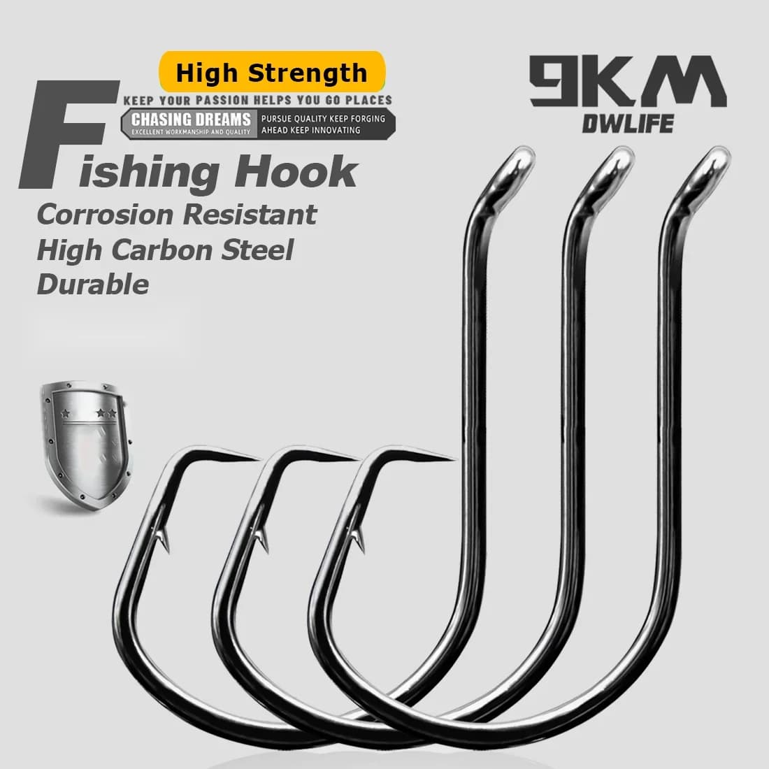 Gancho Offset Circular para Pesca, 25-50 Pcs